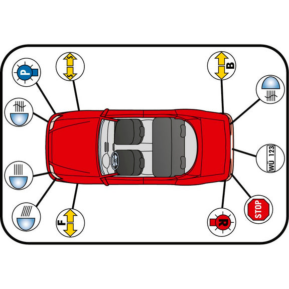 Araba far kombinasyonu değiştirme kutusu 15 adet